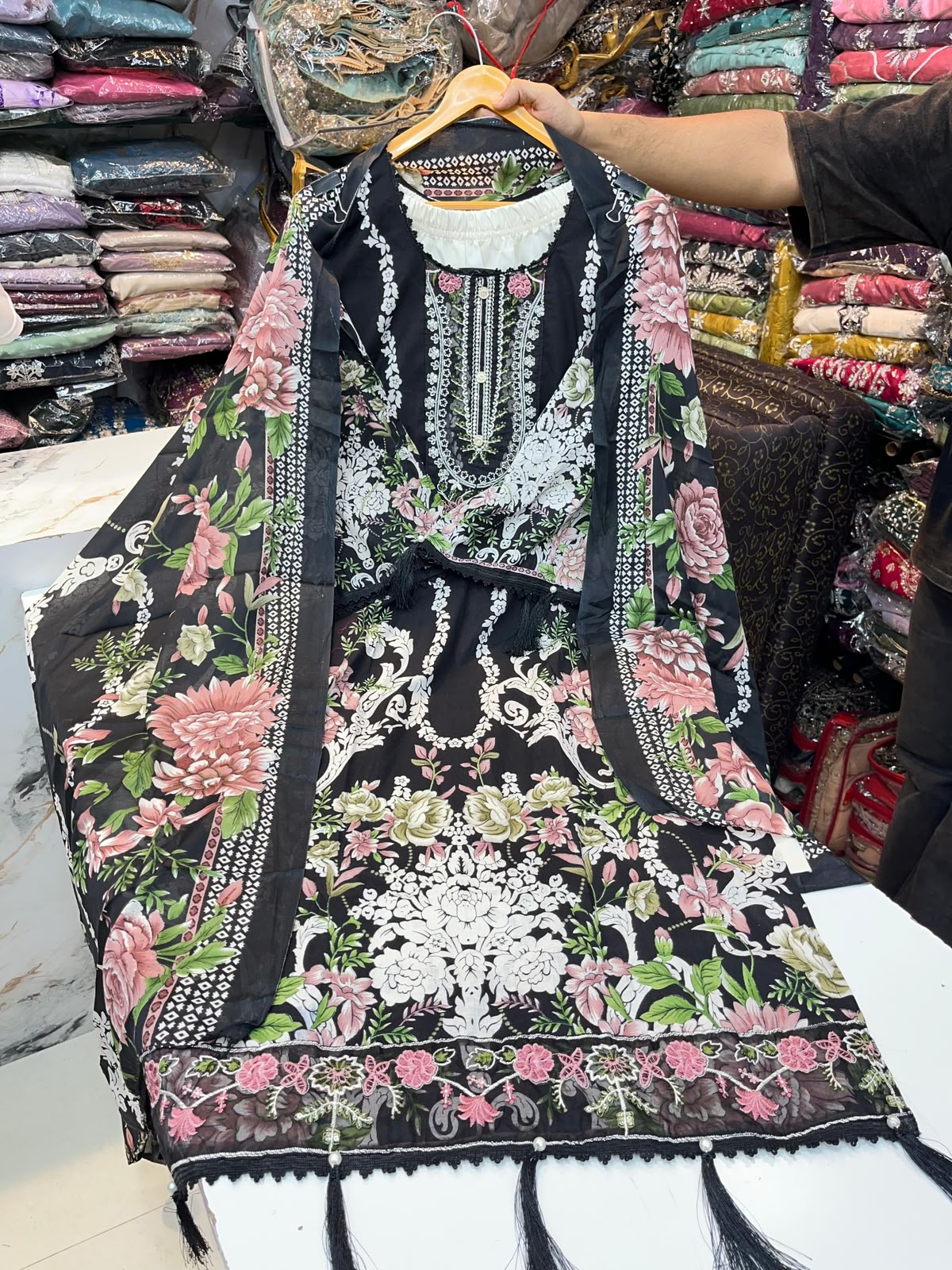 READYMADE 3PCS PATCH WORK SUIT