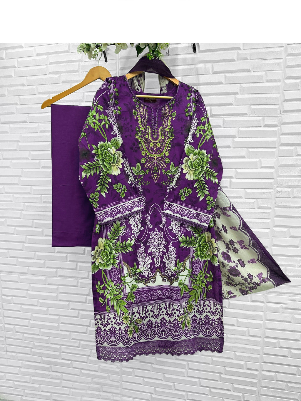 Ready made printed 3pcs suit
