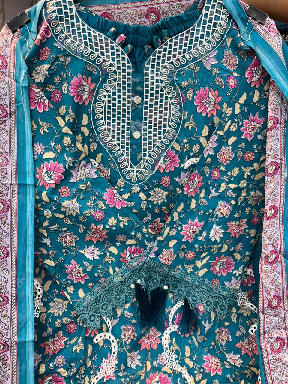 COTTON PATCHWORK WITH EMBROIDERY