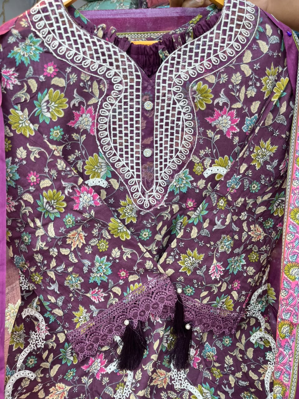 COTTON PATCHWORK WITH EMBROIDERY