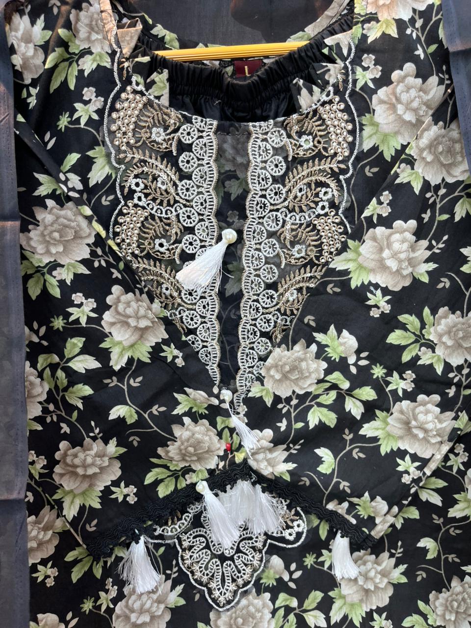 COTTON PATCHWORK SUIT